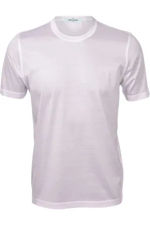 Gran Sasso Top, Herre, Hvid, XL, Bomuld, Hvid bomulds T-shirt, klassisk stil