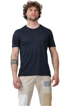 Gran Sasso Top, Herre, Blå, L, Klassisk T-shirt med rund hals