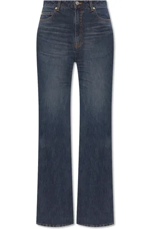 Balenciaga Jeans, Dame, Blå, W27, Bomuld, Flared Bukser