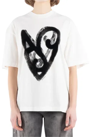 Acne Studios Top, Dame, Hvid, M, Bomuld, Hvid Bomuld T-Shirt Cl0344
