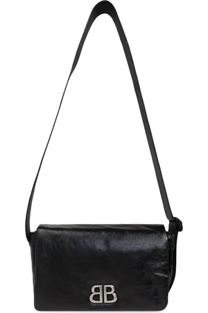 Balenciaga Taske, Herre, Sort, ONE SIZE, Uld, Skuldertaske Monaco Small