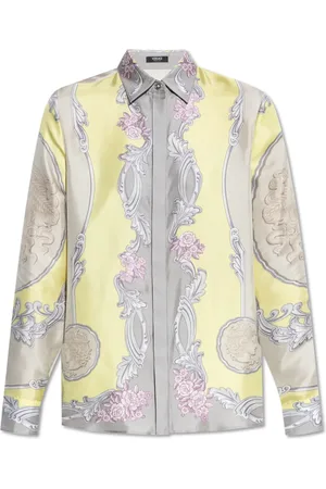 VERSACE Bluser & Skjorter, Dame, Flerfarvet, 2XS, Silkeskjorte