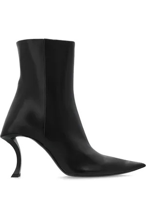 Balenciaga Sko, Dame, Sort, 39 EU, Uld, Hourglass Ankelstøvler med Hæl
