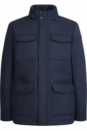 Geox Jakke, Herre, Blå, 2XL, Uld, Stilfuld let jakke