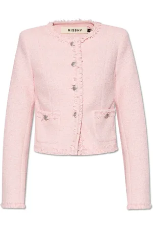 MISBHV Jakke, Dame, Lyserød, M, Tweed, Tweed jakke