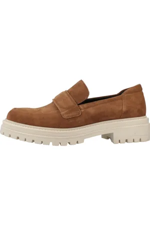 Geox Sko, Dame, Brun, 39 EU, Suede, Iridea Loafers
