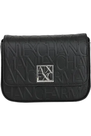 Armani Exchange Taske, Dame, Sort, ONE SIZE, Uld, Skuldertaske med logo