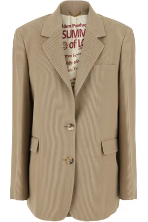 Golden Goose Jakke, Dame, , M, Pinstripe Jakke Kvinde Viskose Blanding