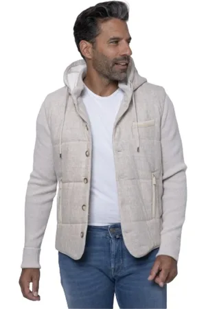 Gran Sasso Jakke, Herre, , L, Uld, Hætte Wool Blouson Jakke