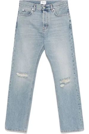 haikure Jeans, Herre, Blå, W33, Denim, Lyseblå Denim Jeans med Rifter