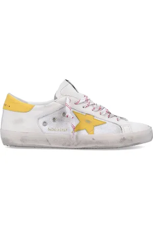 Golden Goose Sko, Herre, Hvid, 41 EU, Bomuld, Klassiske Superstar Sneakers