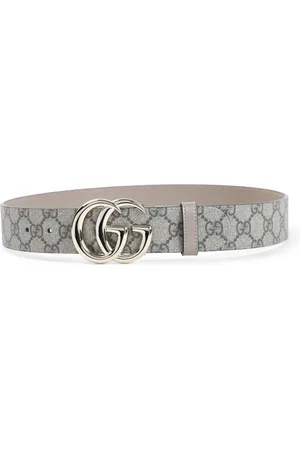 Gucci Tilbehør, Dame, , 75 CM, Uld, Ebony Supreme Reversibelt Bælte