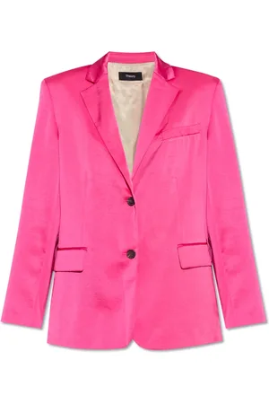 THEORY Jakke, Dame, Lyserød, XS/S, Satin, Satin Blazer