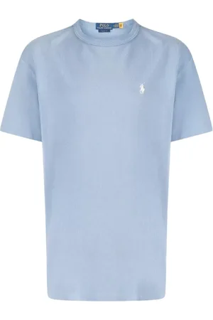 Ralph Lauren Top, Herre, Blå, 2XL, Bomuld, Klassisk bomulds T-shirt