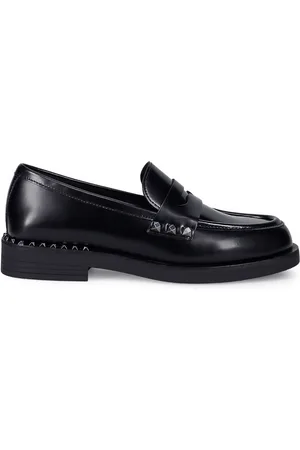 Ash Sko, Dame, Sort, 38 EU, Læder, Whisper Studs Loafers