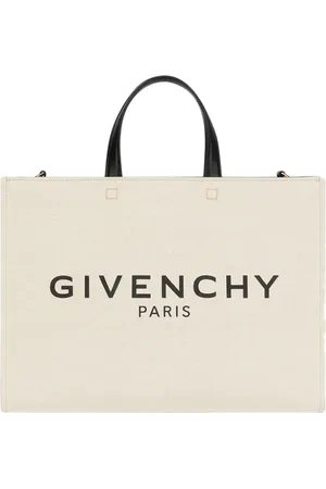 Givenchy Taske, Dame, Hvid, ONE SIZE, Bomuld, Hvid Tote Bag med Signaturprint