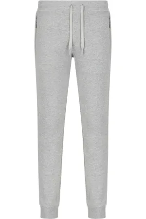Armani Exchange Bukser, Herre, Grå, L, Bomuld, Bløde Joggingbukser i Garn