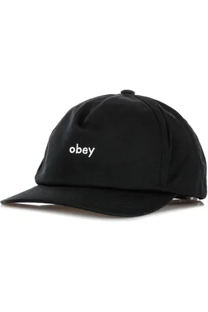 Obey Tilbehør, Herre, Sort, ONE SIZE, Flad Skygge Snapback Cap