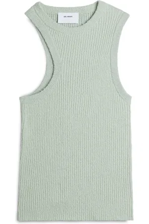 Axel Arigato Top, Dame, Grøn, M, Bomuld, Scoop Asymmetric Tank Top