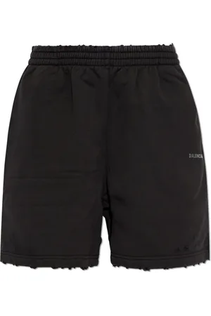 Balenciaga Shorts, Dame, Sort, XL, Bomuld, Logo Shorts