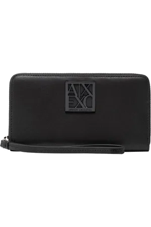 Armani Exchange Tilbehør, Dame, Sort, ONE SIZE, Læder, Pengepung
