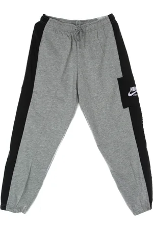Nike Bukser, Dame, Grå, L, Bomuld, Heritage Fleece Bukser med Joggingdesign