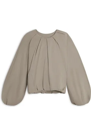 Axel Arigato Bluser & Skjorter, Dame, Grå, XS, Bomuld, Sade Gathered Pullover