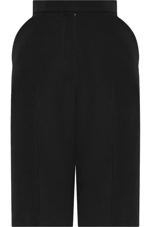 Givenchy Shorts, Dame, Sort, S, Uld, Sort uldne shorts med høj talje