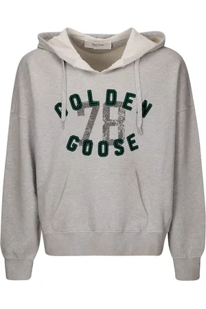 Golden Goose Sweathshirts & Hoodies, Dame, Grå, M, Bomuld, Journey Hættetrøje