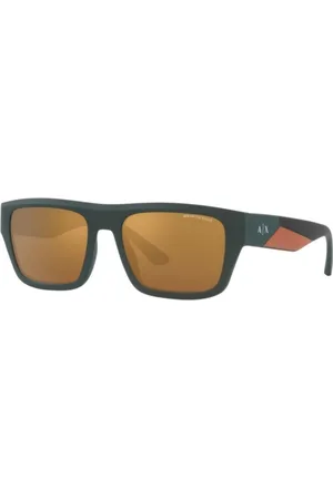 Armani Exchange Tilbehør, Herre, Grøn, 62 MM, Solbriller i grøn acetat