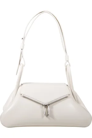 Amina Muaddi Taske, Dame, Hvid, ONE SIZE, Uld, Gemini Taske