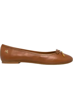 Ralph Lauren Sko, Dame, , 36 1/2 EU, Uld, Ballerina Flats med Logo