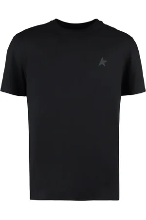 Golden Goose Top, Herre, Sort, L, Bomuld, Ribbed Edges T-Shirt