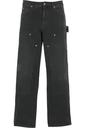 Golden Goose Jeans, Herre, Sort, S, Bomuld, Sort bomuldsjeans med stjerne-logo