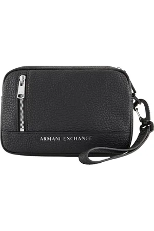 Armani Exchange Taske, Herre, Sort, ONE SIZE, Tyl, Kosmetyczka z koronkową aplikacją
