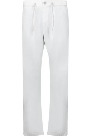 HERNO Bukser, Herre, Hvid, L, Nylon, Minimalistiske bukser med elastisk linning