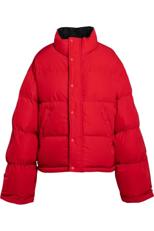 Balenciaga Jakke, Dame, Rød, M, Uld, Puffer Jakke