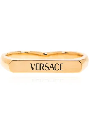 VERSACE Tilbehør, unisex, Gul, S, To-finger ring