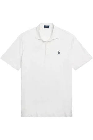 Ralph Lauren Top, Herre, Hvid, L, Bomuld, Signature Polo Pony Motiv Polo