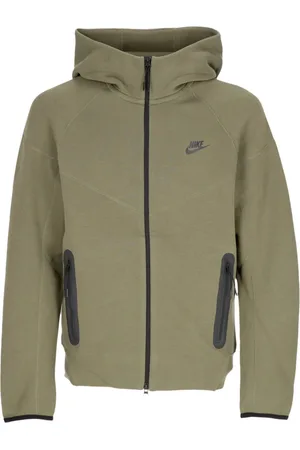Nike Sweathshirts & Hoodies, Herre, Grøn, M, Bomuld, Tech Fleece Zip-through Hoodie
