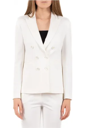 Pinko Jakke, Dame, Hvid, XS, Uld, Stilfuld Jakke i Pink