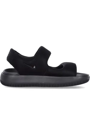 Nike Sko, Dame, Sort, 38 EU, Sorte gummiflipflops med kontureret design