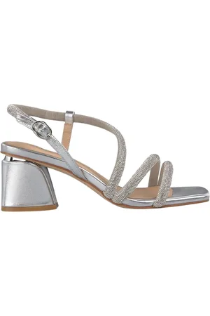 Alma en Pena Sko, Dame, Grå, 39 EU, Bred hæl sandal