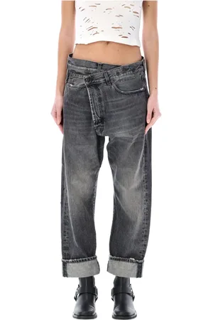 R13 Jeans, Dame, Sort, W25, Bomuld, Leyton Casual Jeans