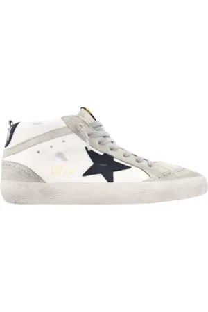 Golden Goose Sko, Dame, Hvid, 44 EU, Bomuld, Mid Star Sneakers