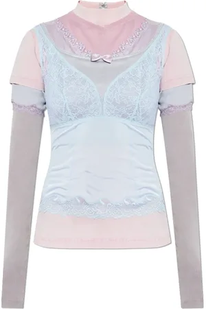 Balenciaga Top, Dame, Flerfarvet, S, Polyester, Layered Top
