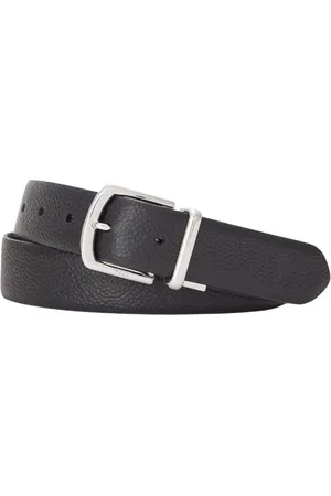 Ralph Lauren Tilbehør, Herre, Sort, M, Læder, Vendbart læderbælte