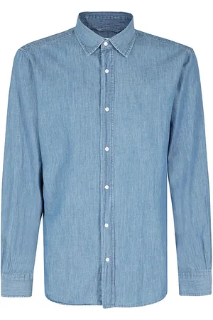 Aspesi Skjorte, Herre, Blå, M, Denim, Denimskjorte