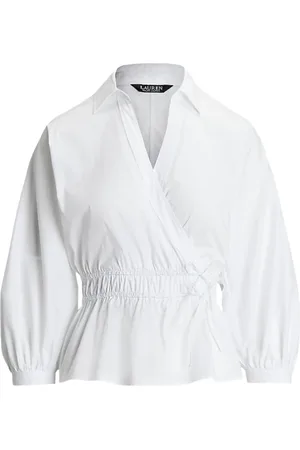 Ralph Lauren Bluser & Skjorter, Dame, Hvid, S, Bomuld, Bluse