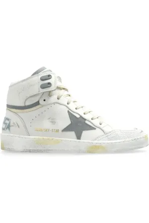 Golden Goose Sko, Herre, Hvid, 38 EU, Uld, Sky Star Sneakers